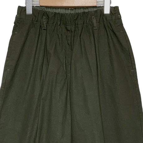 TigreBrocante"zinbabwe wide 8分丈 pants“(khaki)women's