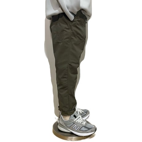FUNSET OF ART "nylon gabardine HAKAMA stretch climbing pants"(olive)unisex