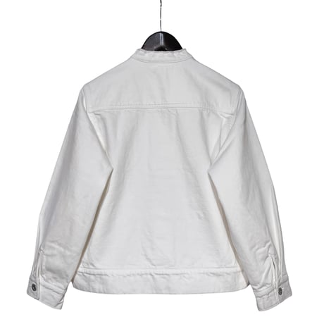 TigreBrocante"13.5oz denim cut off jean jacket"(white)women's