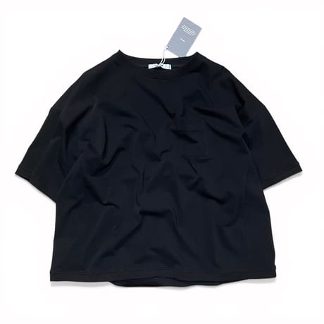 amne "TWISTED JERSEY" half sleeve bottie(black)unisex