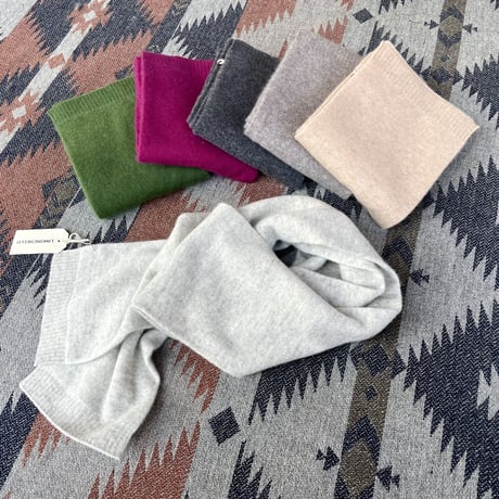 LIMONCHELLO"cashmere knit mini stole"unisex