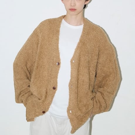 eyya"cotton brushed cardigan"(black)unisex