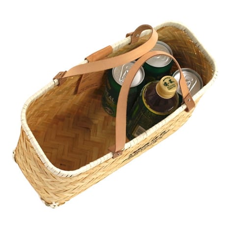 Butler Verner Sails "bamboo×leather market basket"  (S)