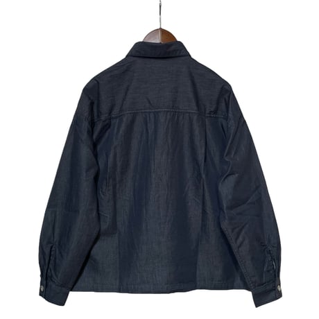 CAERULA PER LIGHTS"high-density denim box shirts"(navy)unisex