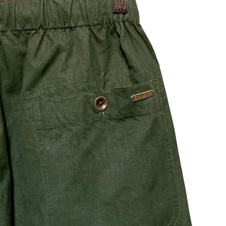 SlowHands”RCL tent loose wanderer pants"(olive-S)unisex