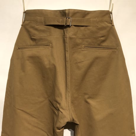 H.UNIT "classic chino tuck trousers"(beige)unisex