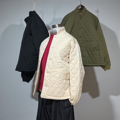 TigreBrocante"nylon twill quilting bomberman jacket“(khaki)unisex