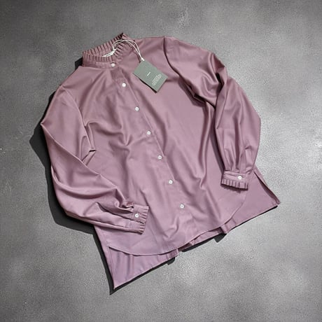 amne "GABARDINE frilled shirts" (lavender) women's