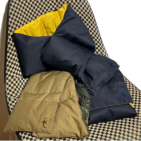 Slow Hands "cotton twill down neck warmer for ARCHIVE"