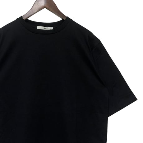 amne "JARSEY round hem tee" (black) unisex