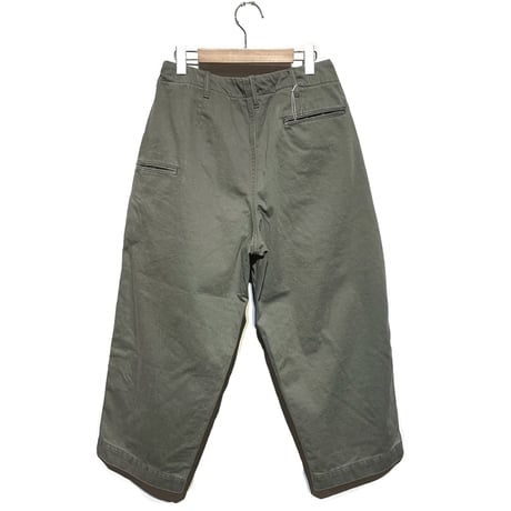 FUNSET OF ART “military satin fool pants"(olive)unisex