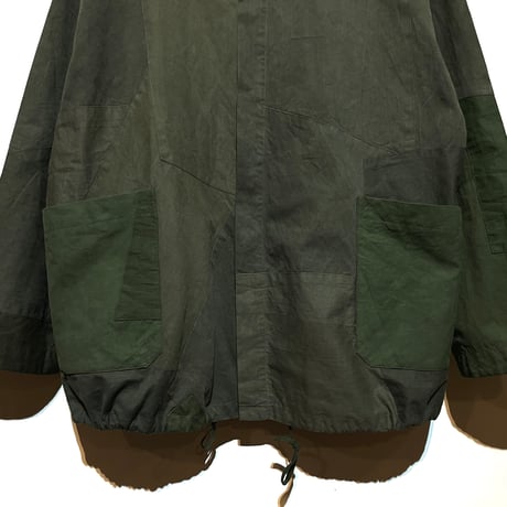 SlowHands”RCL tent pw hooded jacket"(olive-L)unisex