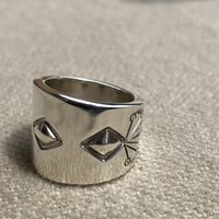 アクセサリー navajo IRAY adakai w-stamp ring INDIAN indian jewelry 