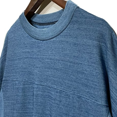 TigreBrocante "indigo 天竺 ボランテ T" (indigo fade)unisex