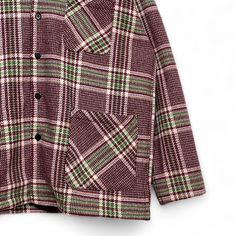 TigreBrocante "mule spinning check 3pocket foreman shirts”(red)unisex