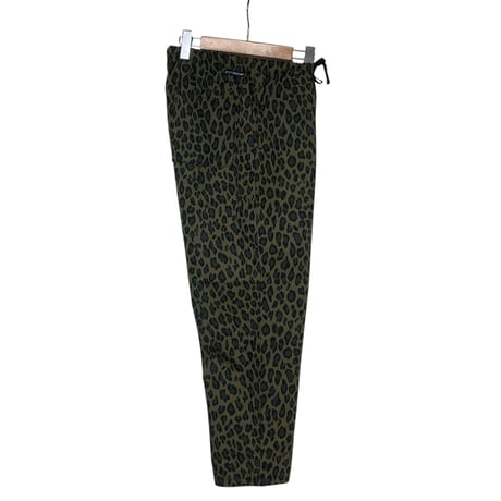 TigreBrocante"cotton×naylon leopard tagosaku pants“(khaki) unisex