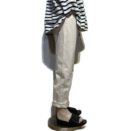 H.UNIT "12oz denim regular tapered 5P" (kinari) unisex