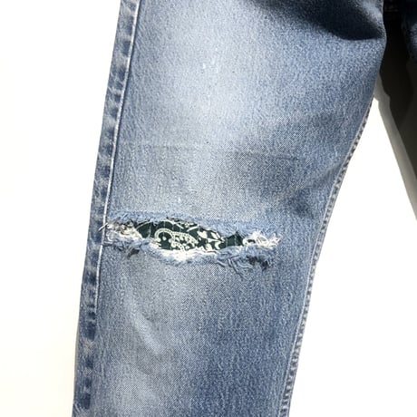 KNIFEWING "rebuild series" used US Levi's bandana remake(84B)unisex