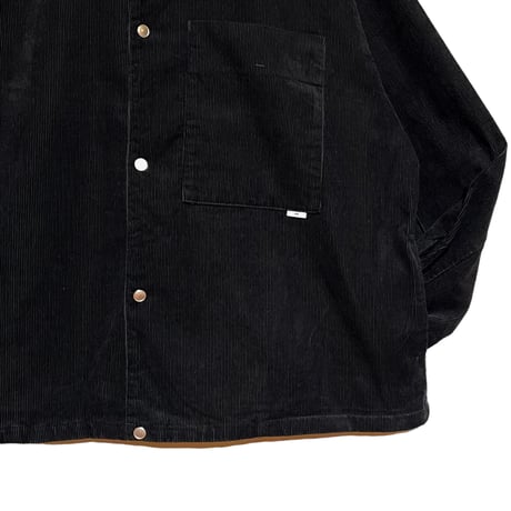 amne "14CORDUROY"coaching jacket (black) unisex