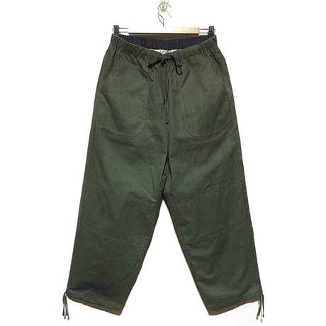 SlowHands”RCL tent loose wanderer pants"(olive-S)unisex