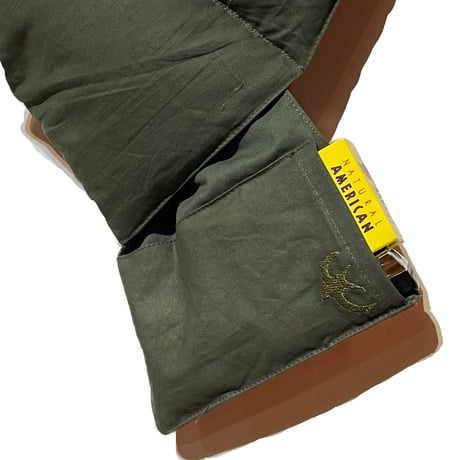 Slow Hands "recycle tent down neck warmer for ARCHIVE"(olive)
