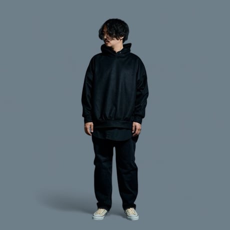 CAERULA PER LIGHTS"double face hoodie"(black)unisex