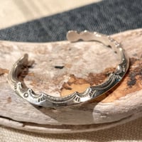 indian jewelry "Ray Adakai(navajo)"triangle zigzag bangle(D)