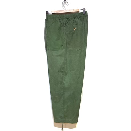 SlowHands”RCL tent loose wanderer pants"(olive-L)unisex