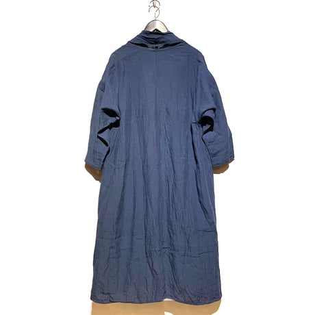 Linen ya"linen shawlcollar coat"(lt.navy)women's
