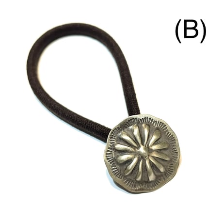 indian jewelry "navajo made concho hair elastic”(A.B)