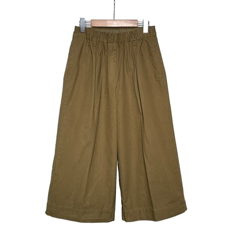 TigreBrocante"zinbabwe wide 8分丈 pants“(beige)women's