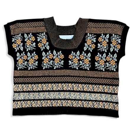 ASEEDONCLOUD"flower jaquard knit blouse"(black)unisex