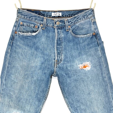 KNIFEWING "rebuild series" used US Levi's bandana crash denim(80C)unisex