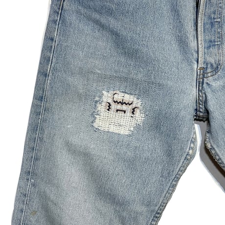 KNIFEWING "rebuild series" used US Levi's bandana crash denim(80B)unisex