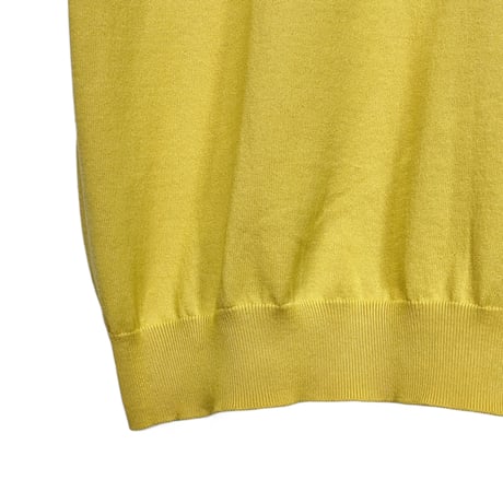Linen ya(as it is)"crewneck short sleeve cotton knit"(yellow)women's