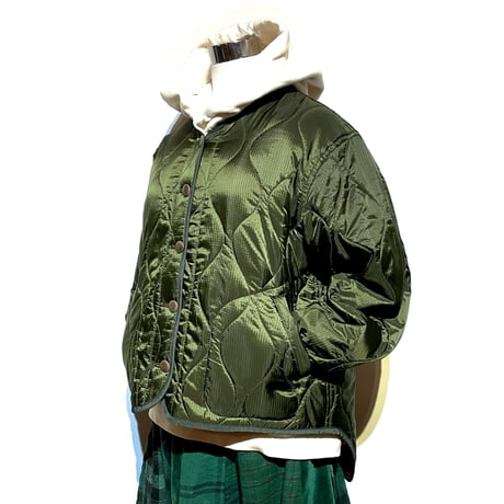 TigreBrocante"nylon quilt liner jacket"(khaki)women's