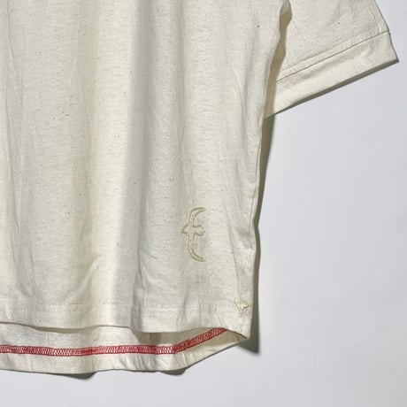 Slow Hands "hemp×cotton lantern sleeve henley"(natural)unisex