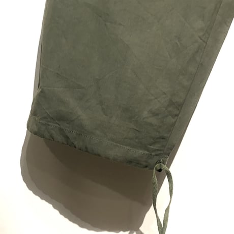 Slow Hands "recycle tent loose wonderer pants"(olive)unisex