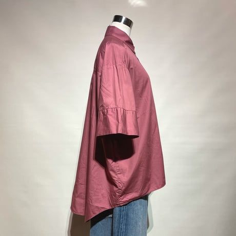 CAERULA "cotton broad trase shirts"(pink) women's