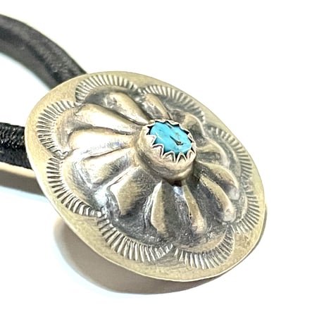 indian jewelry "navajo made turquoise concho hair elastic”(C)