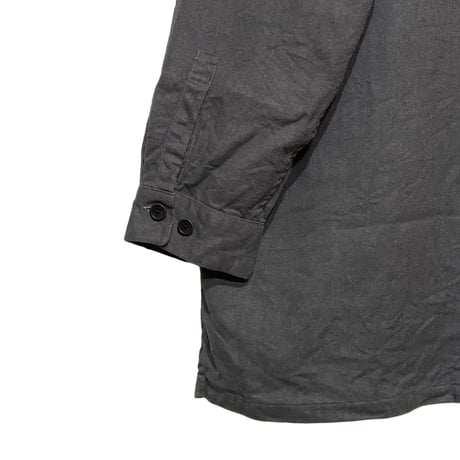 COLINA "Silk×Linen Gaba Cardigan Shirts "(gray) unisex