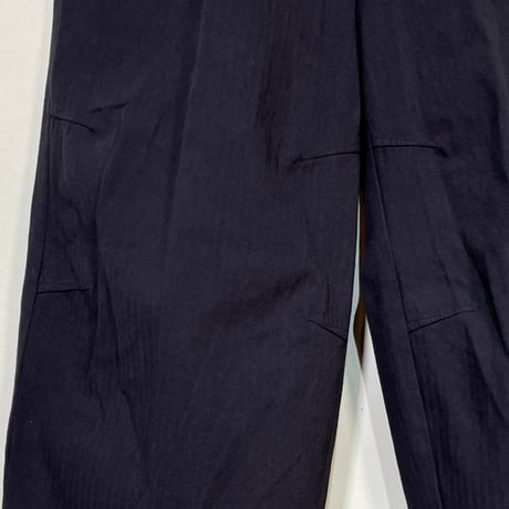 TigreBrocante"BD herring bone darts wide pants“(night navy)unisex