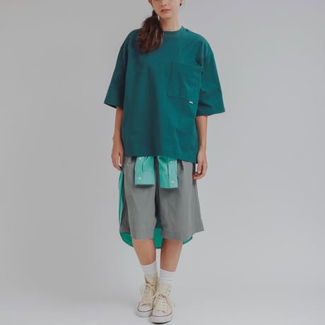 amne "HEAVY PLATING pocket tee" (green) unisex