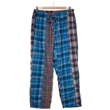 TigreBrocante"nel check mix tagosaku long pants“(dark mix) unisex