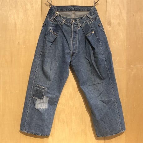 KNIFEWING"USA501 remake women's wide pants"(A)