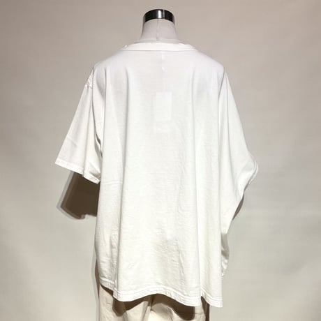 CAERULA"30 single jersey asymmetry  T"(white) women's