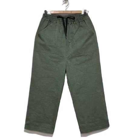 Linen ya"straight baker pants"(khaki)women's