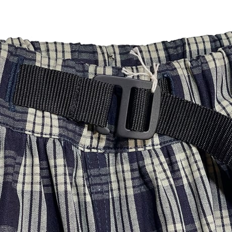 ASEEDONCLOUD"Handwerker indigo check HW culottes" (indigo) women's