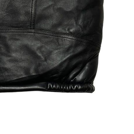 yoused"remake stand collar down vest"(black)unisex