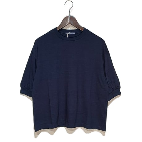 TigreBrocante"indigo 天竺 gather 6分袖 T"(indigo)women's